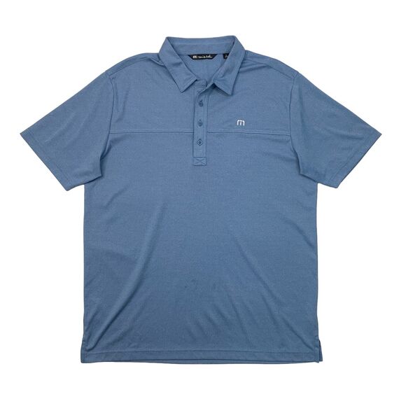 Travis Mathew Polo Mens XL Extra Large Evening Blue Performance Quick Dry Golf - Picture 1 of 14